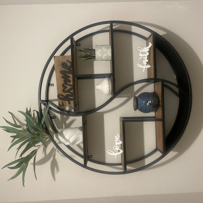 17 Stories 8 Piece Circle Accent Shelf & Reviews | Wayfair